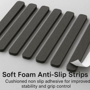 16 Soft Foam Anti Slip Strips for Yoga Mats and Exercise Equipment Cushioned Non Slip Adhesive for Improved Stability and Grip Control