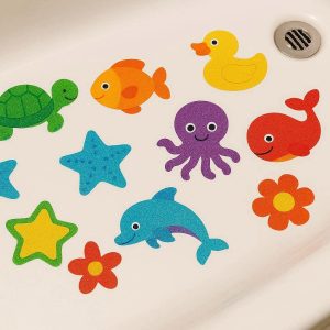 Anti Slip Bathtub Stickers for Kids and Toddlers Colorful Non Slip Adhesive Decals for Bathroom Safety and Fun Bath Time