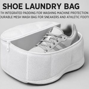 20 Shoe Laundry Bag with Integrated Padding for Washing Machine Protection Durable Mesh Wash Bag for Sneakers and Athletic Footwear Daily
