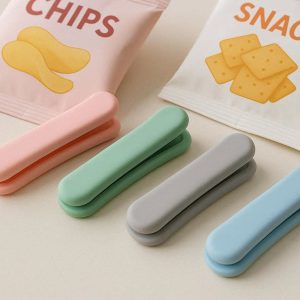 Soft Touch Silicone Bag Clips for Delicate Packaging Non Slip Food Storage Sealer for Chips and Snacks with Comfortable Grip
